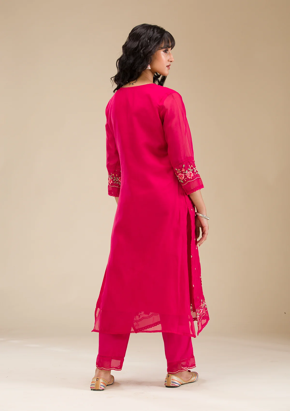 rani pink threadwork crepe readymade salwar suit rani pink threadwork crepe readymade salwar suit